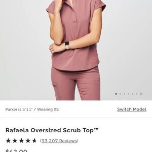 Rafeala oversized scrub top